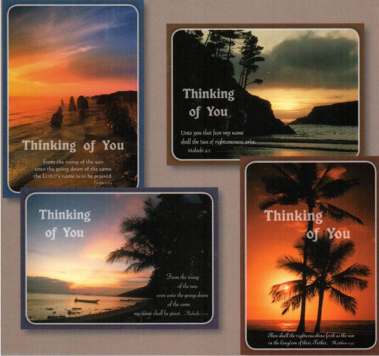 Thinking of You Cards - Quiet Thoughts - Set of 4